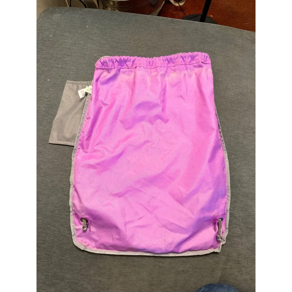 Under‎ Armour Drawstring Sackpack Purple Gray Cinch Bag Gym Sport Backpack